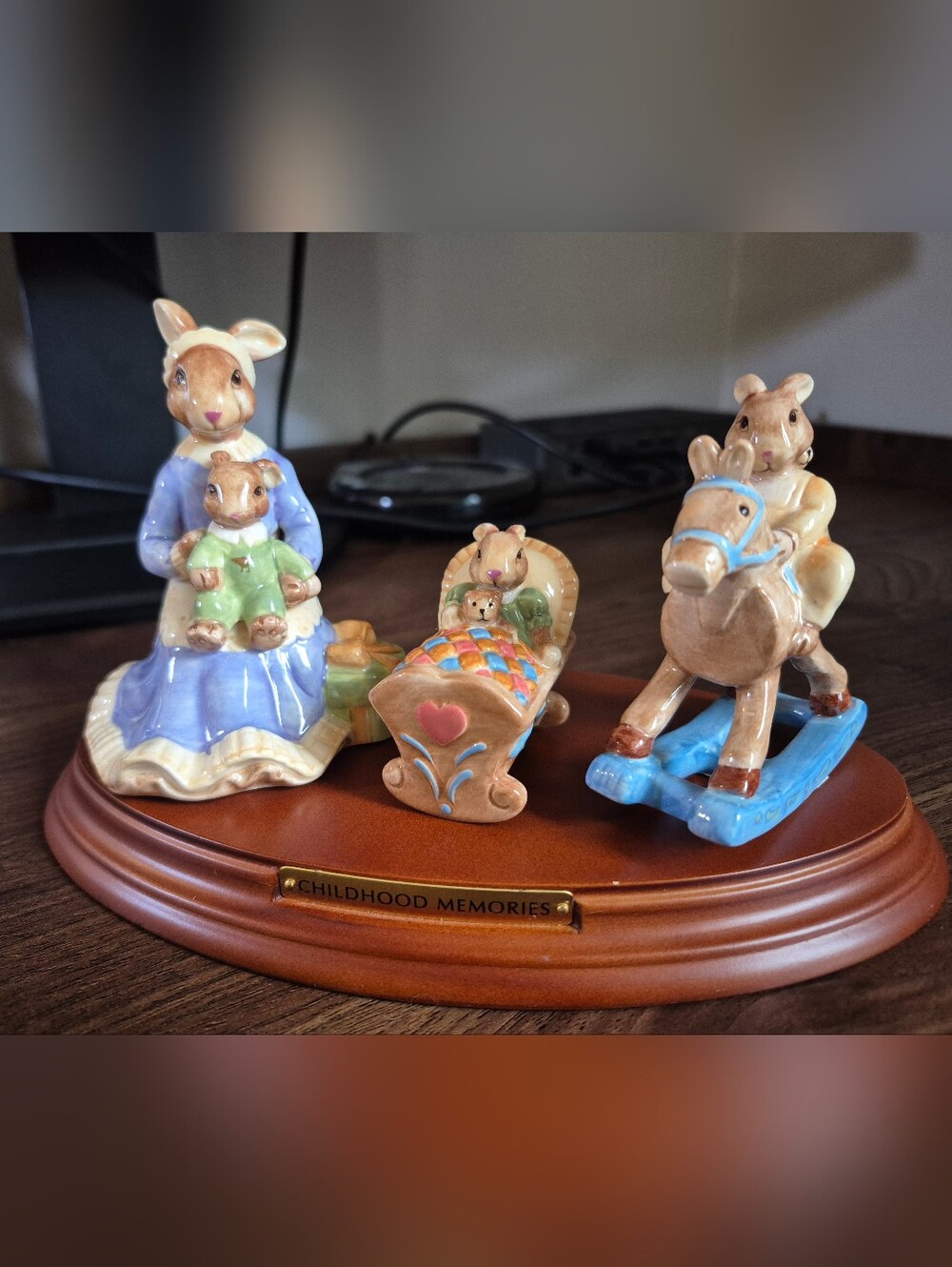 Royal Doulton Bunnykins "Childhood Memories" 3-Piece Figurine Set (2004)
